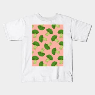 Broccoli Pattern Kids T-Shirt